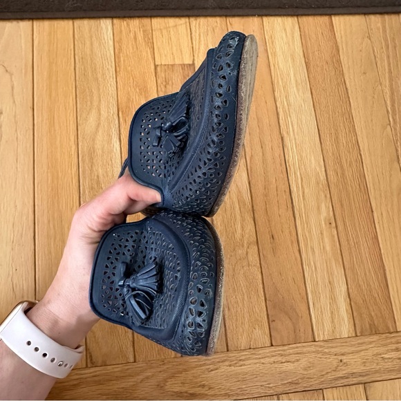 J. Crew Biella Tassel Loafers, navy, size 7.5 - Picture 7 of 11